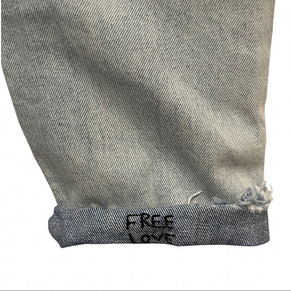 One Teaspoon Awesome Baggies Denim Jeans Size 23 Blue Hart - Picture 4 of 11